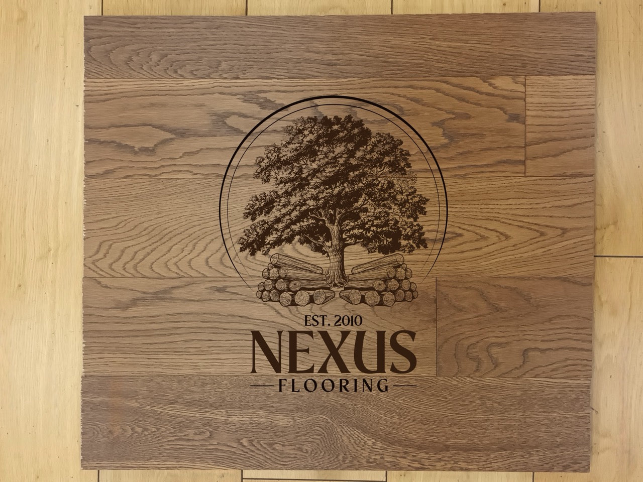 14mm x 3mm x 125mm Smoked Golden Engineered Oak Wood Flooring