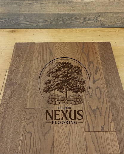 14mm x 3mm x 125mm Smoked Golden Engineered Oak Wood Flooring