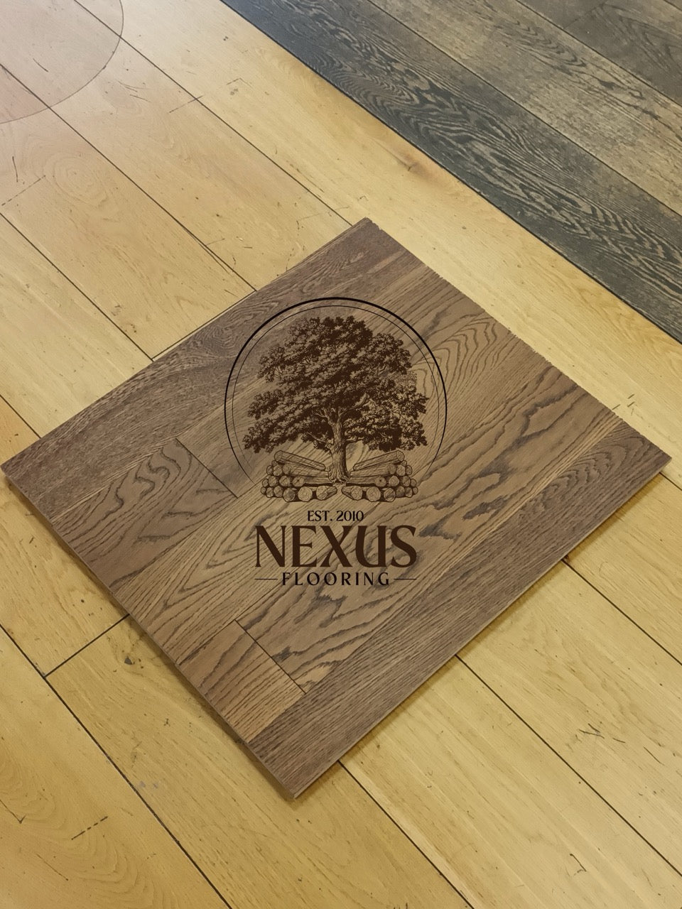 14mm x 3mm x 125mm Smoked Golden Engineered Oak Wood Flooring