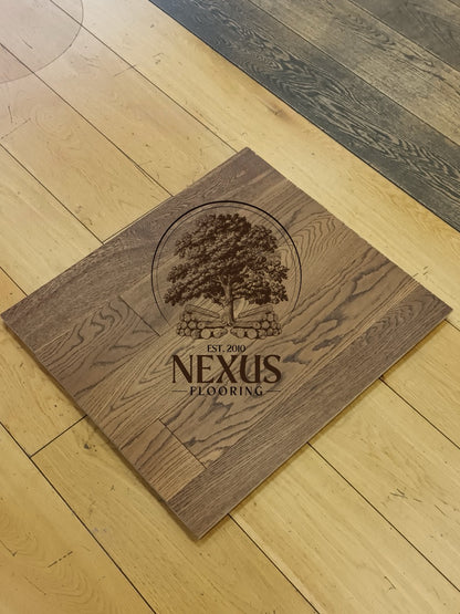 14mm x 3mm x 125mm Smoked Golden Engineered Oak Wood Flooring