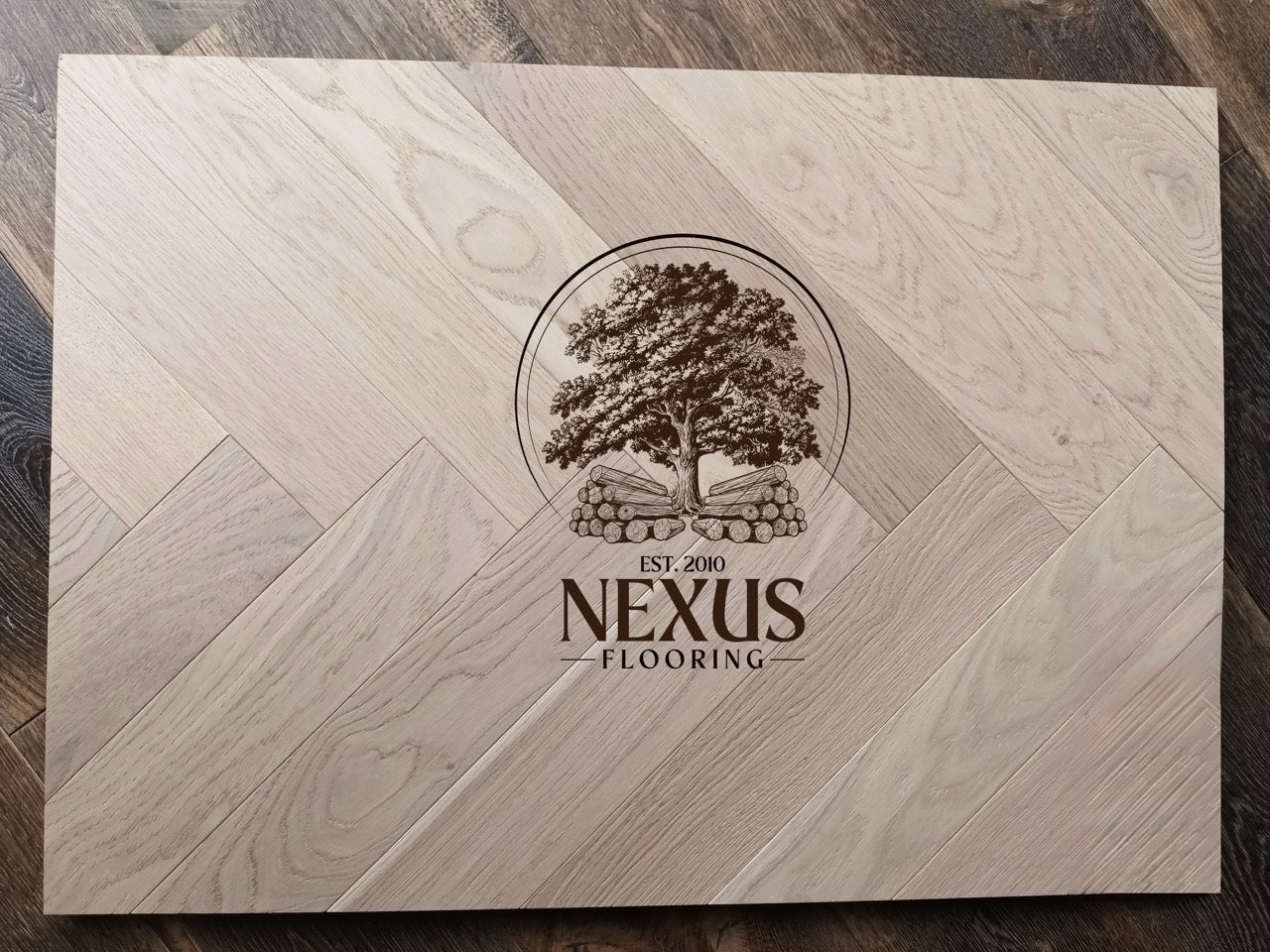 Engineered Herringbone 10mm x3mm x 90mm x450mm Smoked Natural