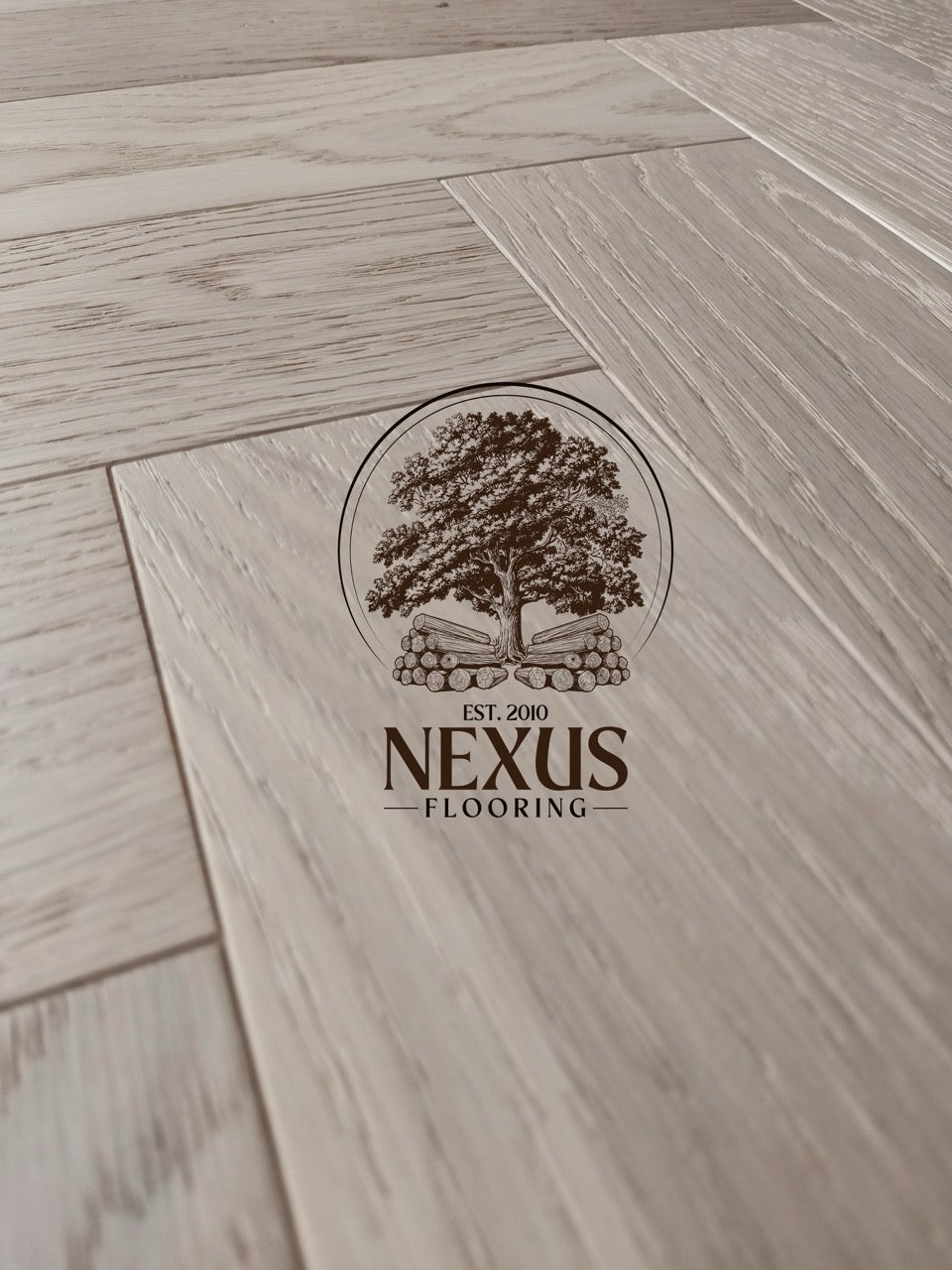 Engineered Herringbone 10mm x3mm x 90mm x450mm Smoked Natural