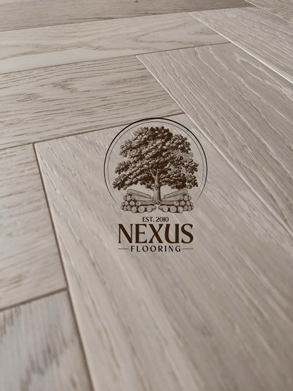 Engineered Herringbone 10mm x3mm x 90mm x450mm Smoked Natural