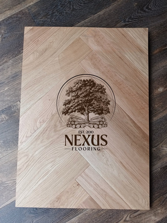 Engineered Herringbone 10mm x3mm x 90mm x450mm Smoked Natural