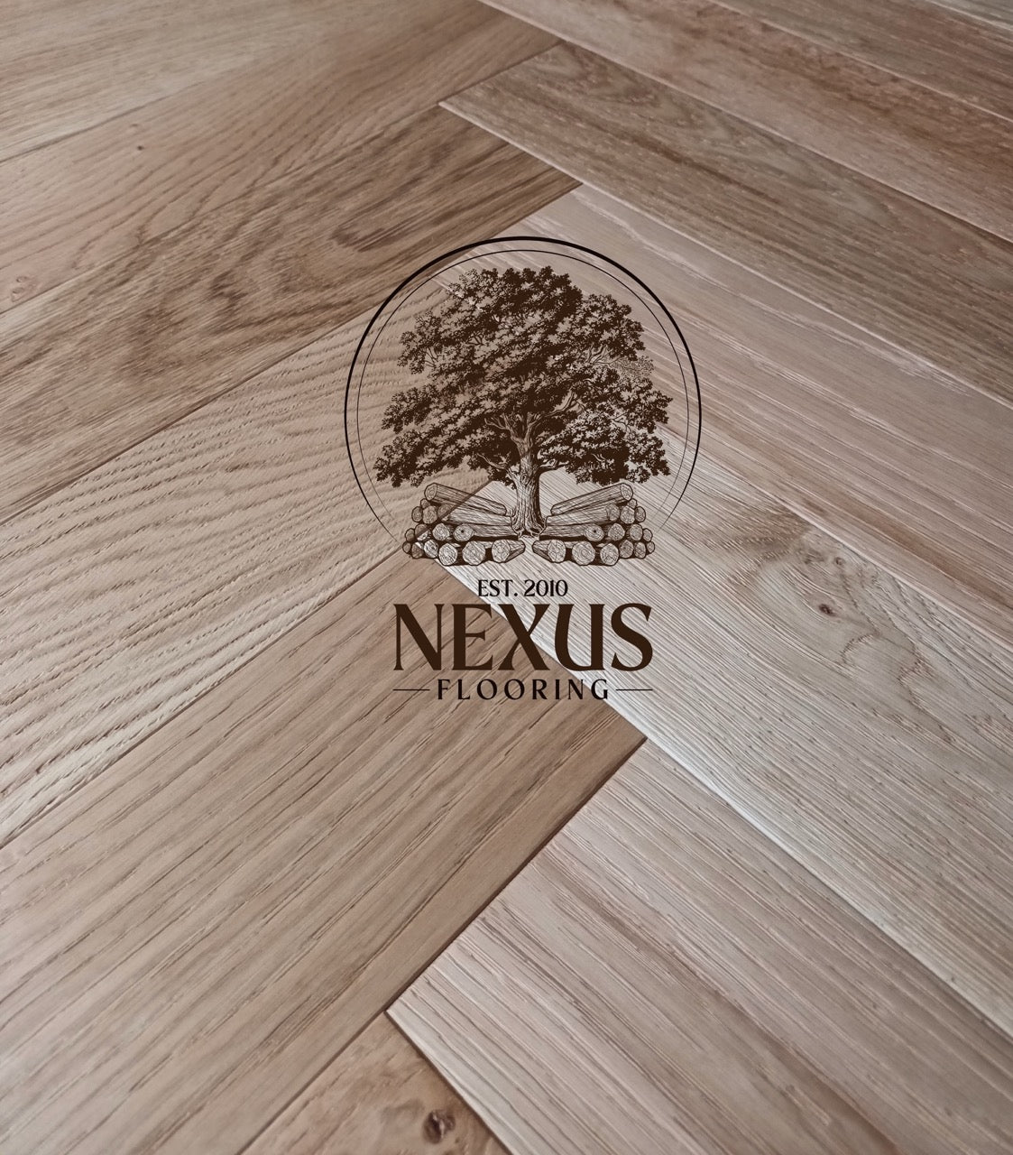 Engineered Herringbone 10mm x3mm x 90mm x450mm Smoked Natural