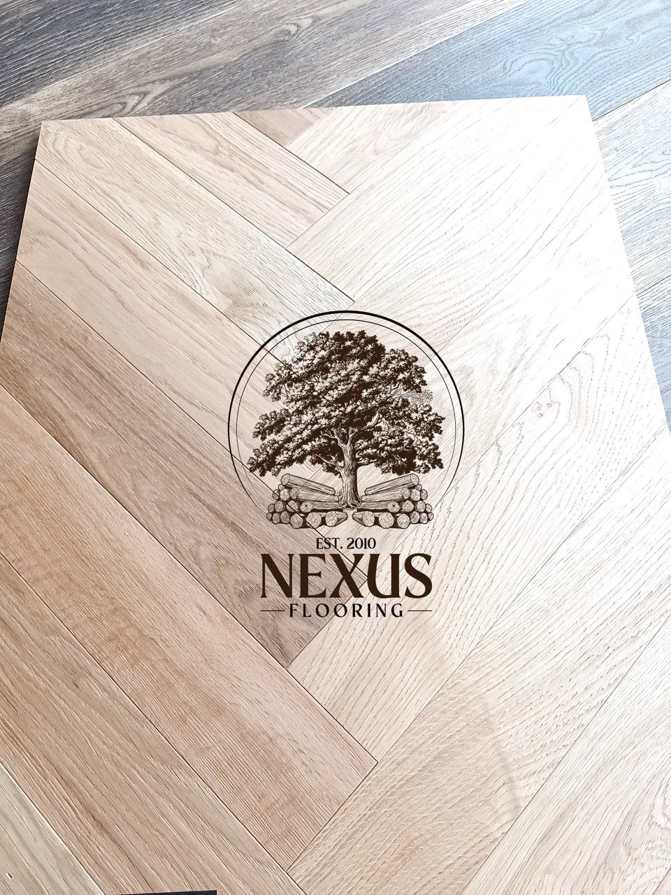 Engineered Herringbone 10mm x3mm x 90mm x450mm Smoked Natural