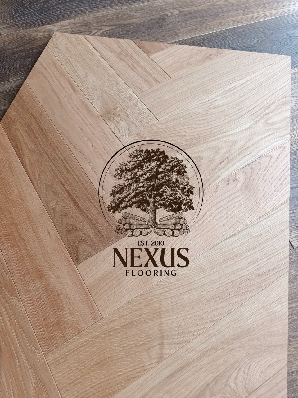 Engineered Herringbone 10mm x3mm x 90mm x450mm Smoked Natural