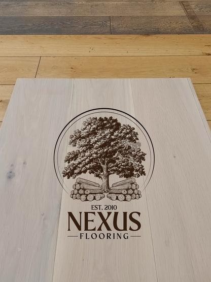 14mm x 3mm x 190mm Engineered White Smoke Oak Flooring