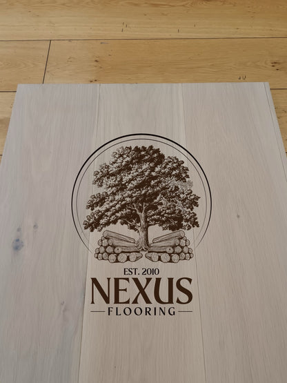 14mm x 3mm x 190mm Engineered White Smoke Oak Flooring