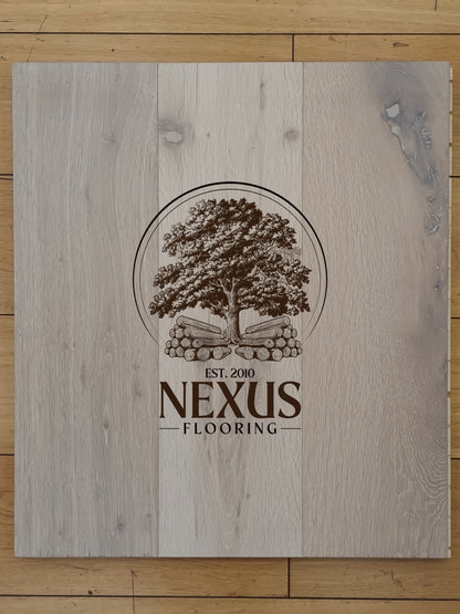 14mm x 3mm x 190mm Smoked White Washed Grain Engineered Oak Wood Flooring