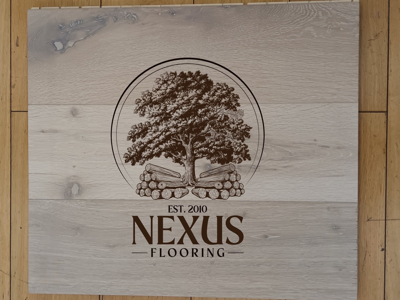 14mm x 3mm x 190mm Smoked White Washed Grain Engineered Oak Wood Flooring