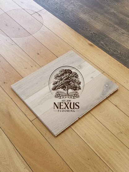 14mm x 3mm x 190mm Smoked White Washed Grain Engineered Oak Wood Flooring