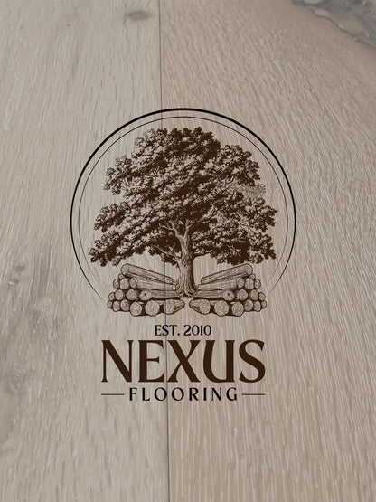 14mm x 3mm x 190mm Smoked White Washed Grain Engineered Oak Wood Flooring