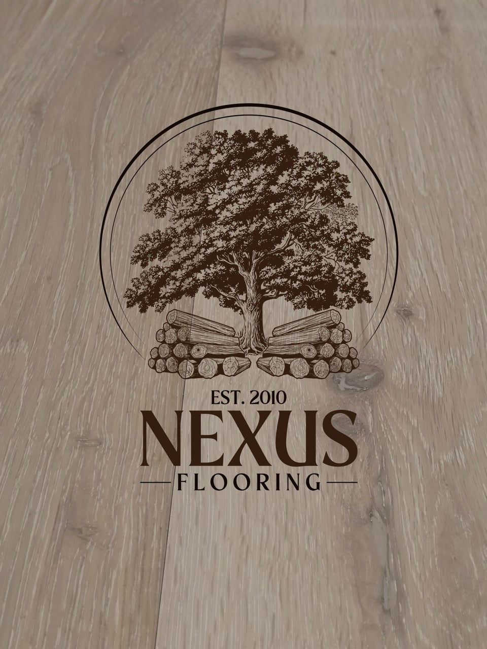 14mm x 3mm x 190mm Smoked White Washed Grain Engineered Oak Wood Flooring