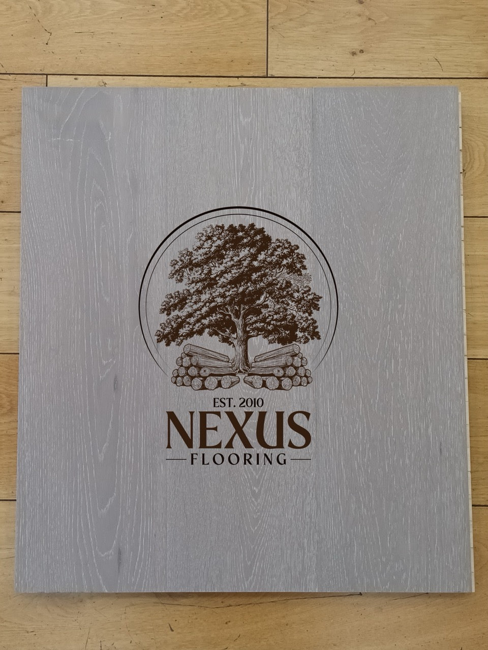 15mm x 4mm x 190mm Stone Grey Engineered Oak Wood Flooring