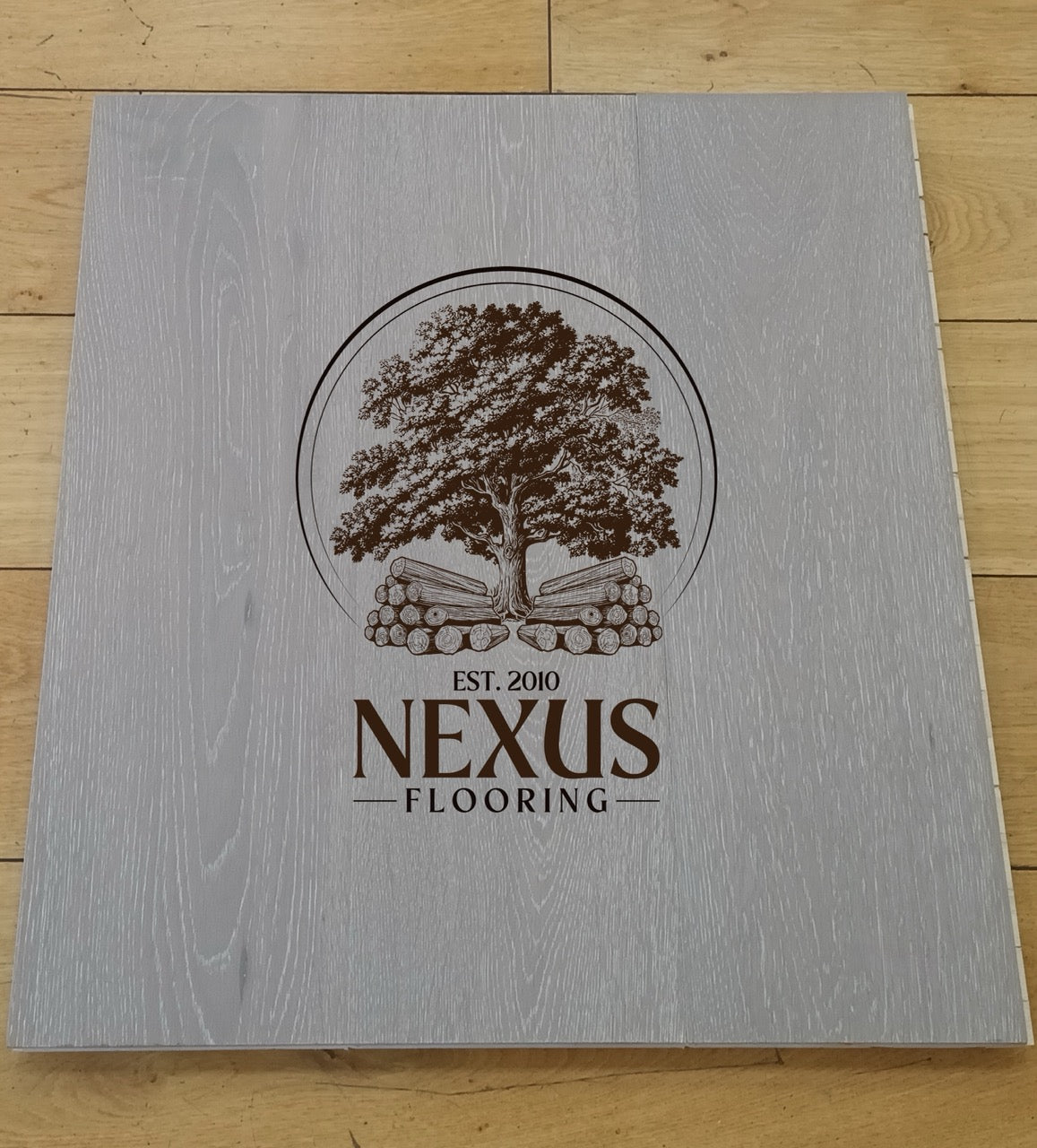 15mm x 4mm x 190mm Stone Grey Engineered Oak Wood Flooring