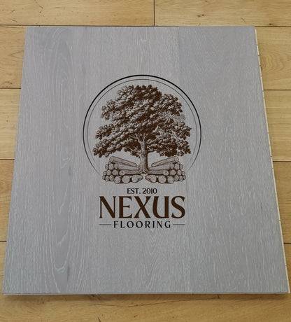 15mm x 4mm x 190mm Stone Grey Engineered Oak Wood Flooring