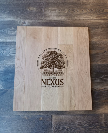 14mm x 3mm x 125mm Brushed Lacquered Engineered Oak Wood Flooring