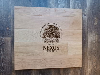 14mm x 3mm x 125mm Brushed Lacquered Engineered Oak Wood Flooring