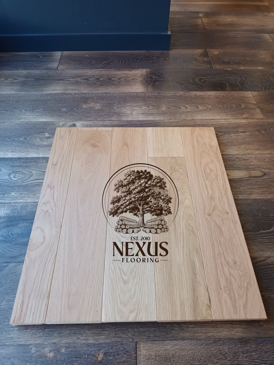 14mm x 3mm x 125mm Brushed Lacquered Engineered Oak Wood Flooring