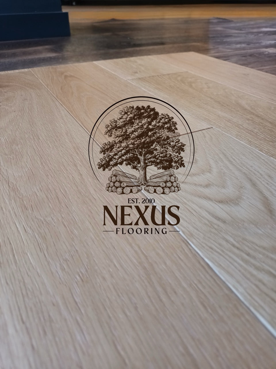 14mm x 3mm x 125mm Brushed Lacquered Engineered Oak Wood Flooring