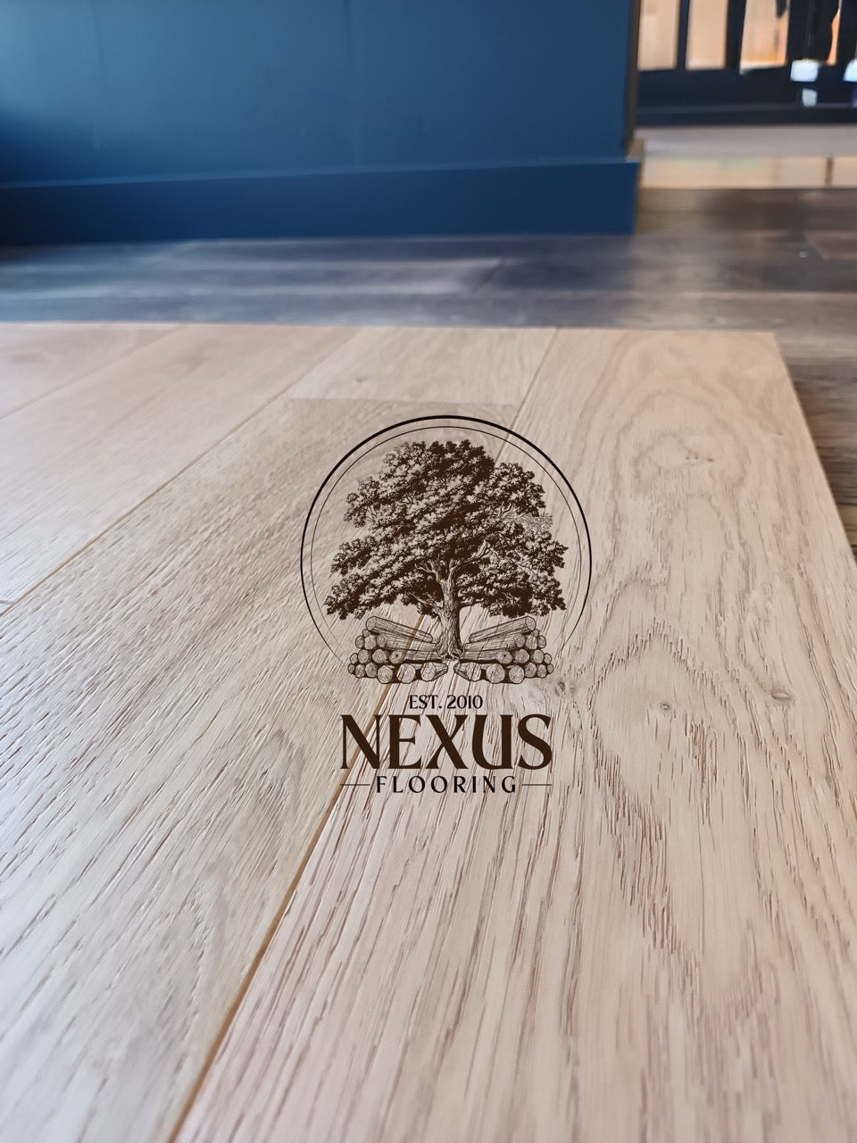 14mm x 3mm x 125mm Brushed Lacquered Engineered Oak Wood Flooring