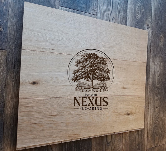 14mm x 3mm x 190mm Brushed Lacquered T & G Engineered Oak Wood Flooring