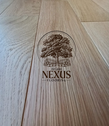 14mm x 3mm x 125mm Brushed Oiled Engineered Oak Wood Flooring