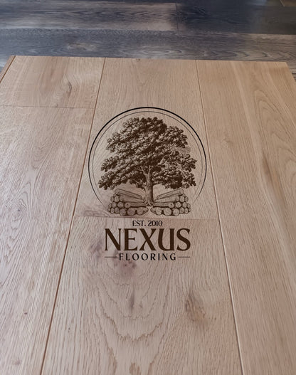 20mm x 6mm x 220mm Natural Brushed Texture Oiled Engineered Oak Wood Flooring