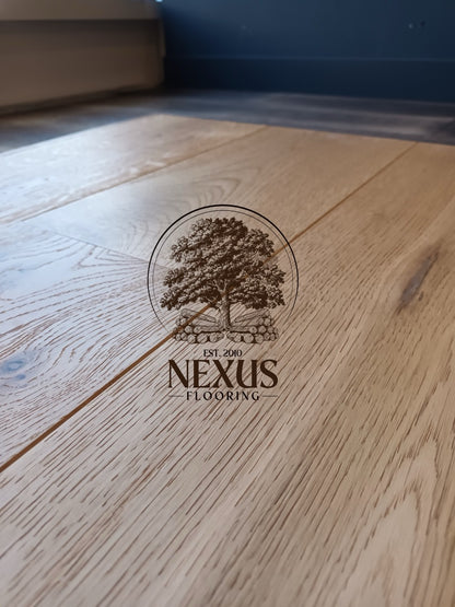 14mm x 3mm x190mm Brushed Oiled Engineered Oak Wood Flooring