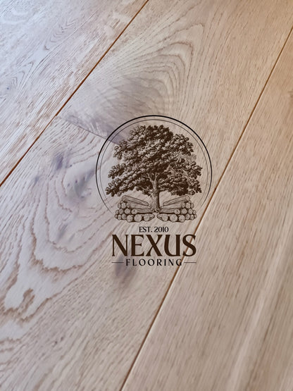 20mm x 4mm x 191mm Natural Brushed Oiled Engineered Oak Wood Flooring
