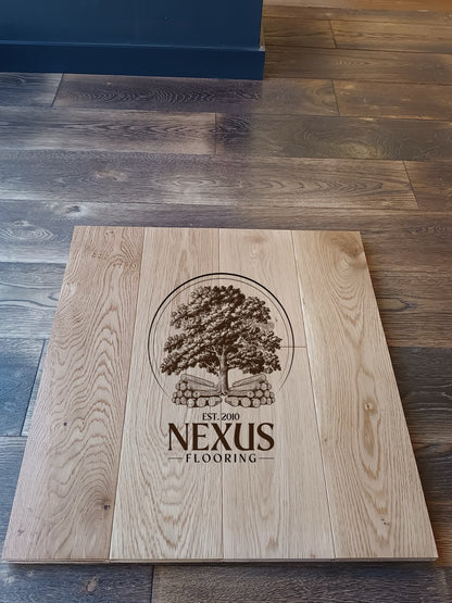 14mm x3mm x150mm Lacquered Engineered Oak Wood Flooring