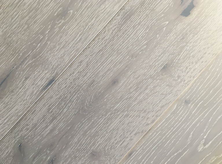 15mm x 4mm x 190mm Brushed Light Grey Engineered Oak Wood Flooring(Code 61)