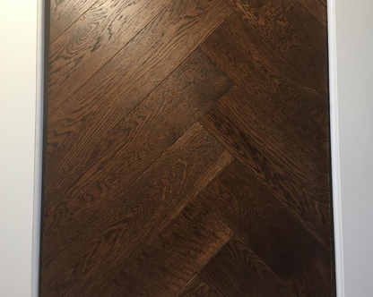 Herringbone Brushed Caramel Engineered Oak 15x 3×120 x600 Wood Flooring (Prime Grade)