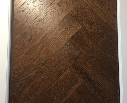 Herringbone Brushed Caramel Engineered Oak 15x 3×120 x600 Wood Flooring (Prime Grade)