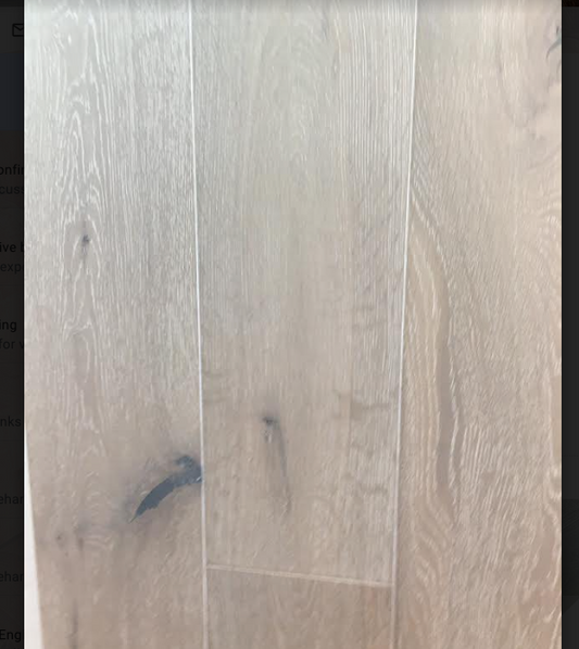 15mm x 4mm x 190mm Engineered White Bracken Oak Wood Flooring