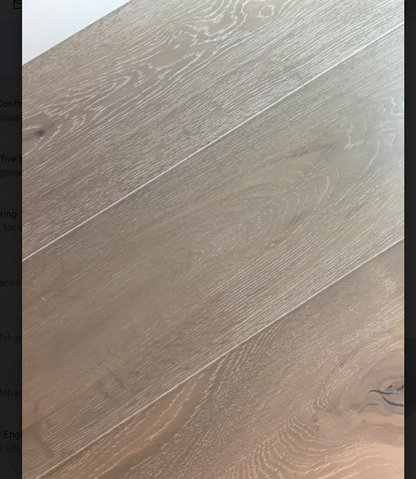 15mm x 4mm x 190mm Engineered White Bracken Oak Wood Flooring