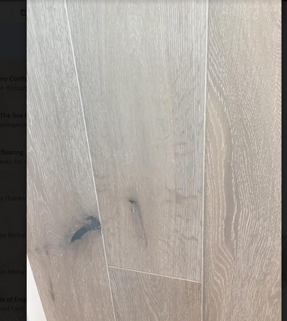 15mm x 4mm x 190mm Engineered White Bracken Oak Wood Flooring