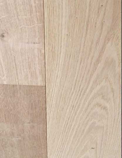 15mm x 4mm x 220mm Raw Naked Invisible Finish Engineered Oak Wood Flooring