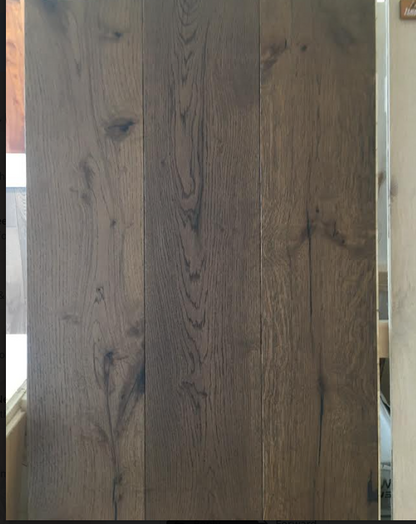 14mm x 3mm x 190mm Black Pearl Brushed UV Oiled 3 ply Engineered Oak Wood Flooring(65)