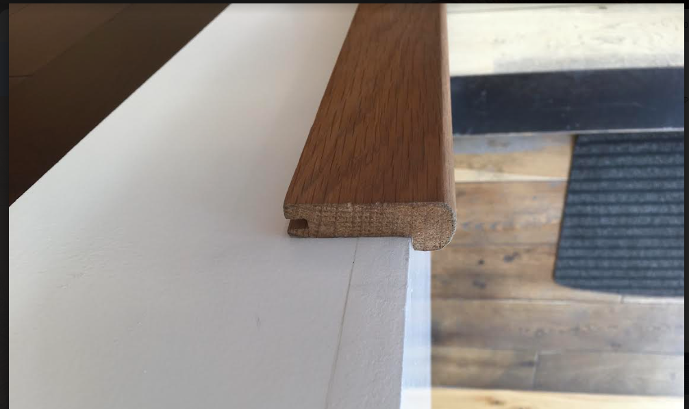 Solid Oak Stair Step Nosing For Wooden Flooring Staircase.