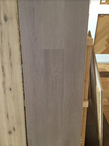 15mm x 4mm x 190mm Stone Grey Engineered Oak Wood Flooring (91)