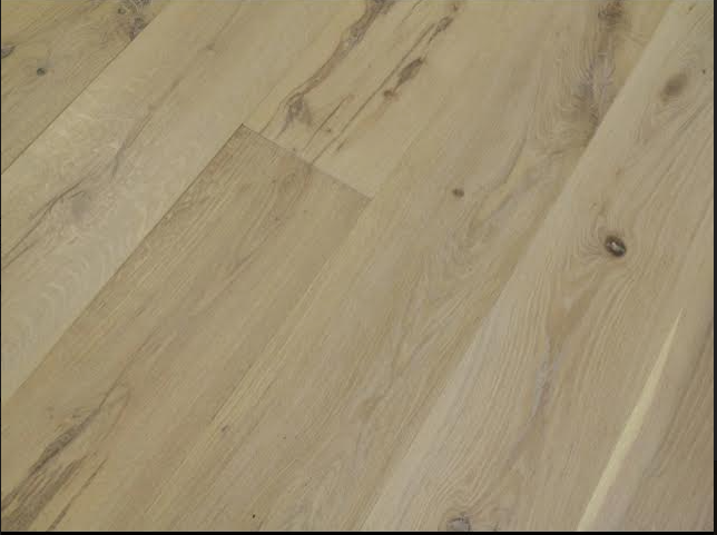 15mm x 4mm x220mm Distressed Bright White Engineered Oak Wood Flooring