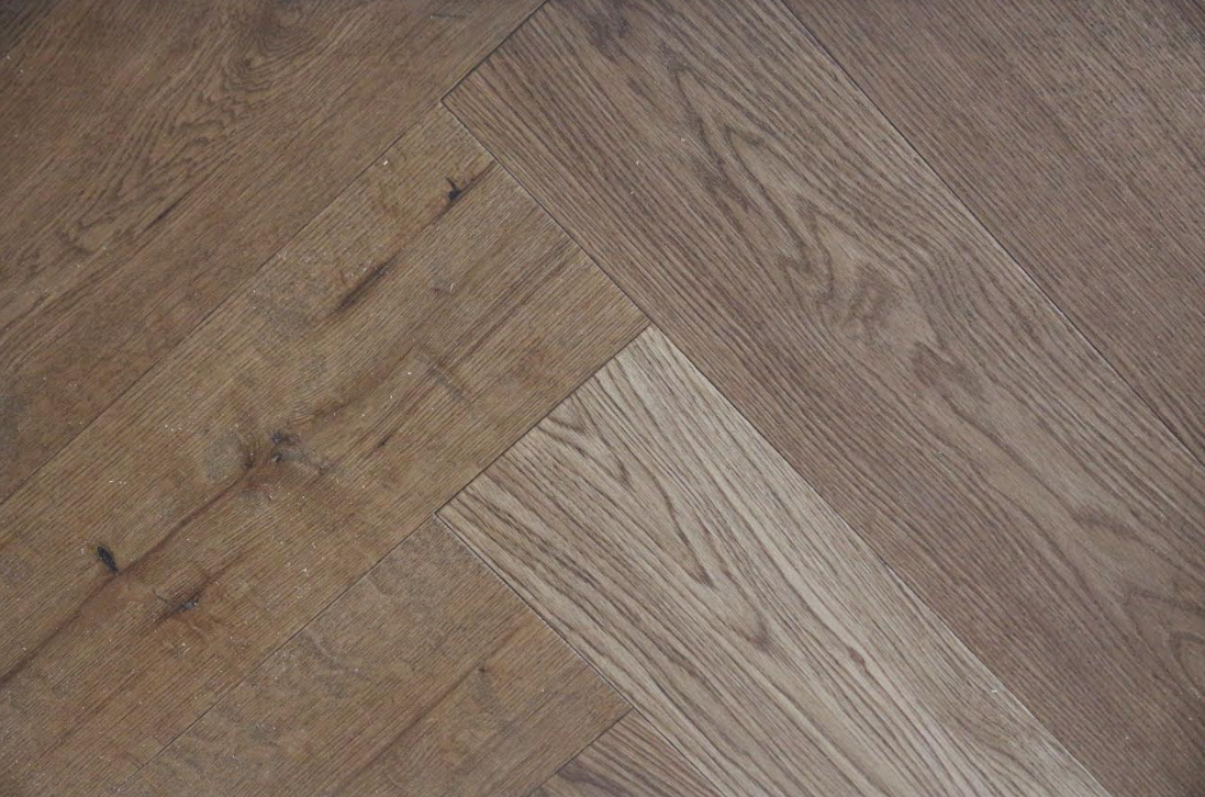 Smoked Brushed Oiled Parquet Click Engineered Oak 14x 3x 150 x 600 Wood Flooring