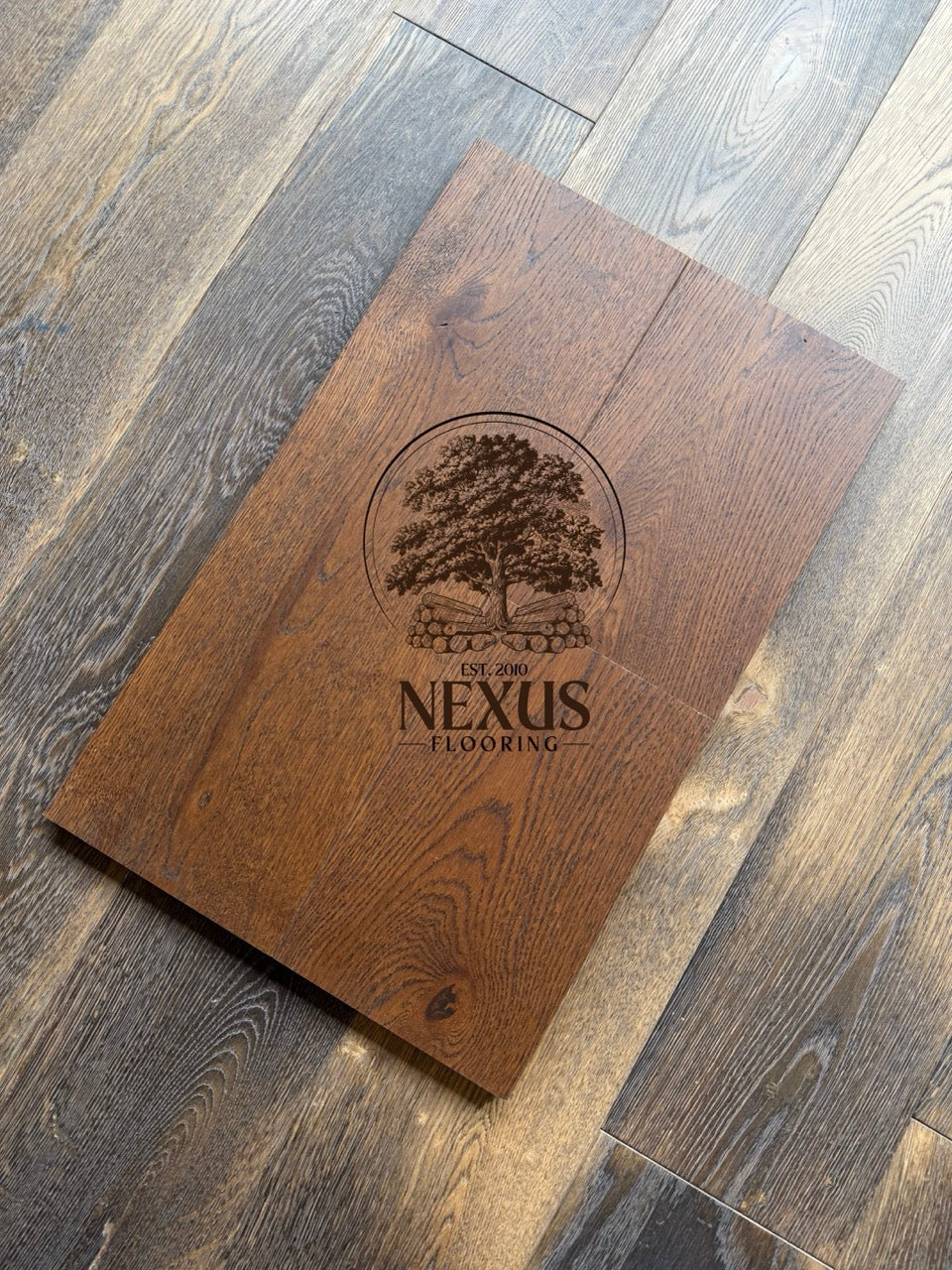 Engineered 14mm x3mm x190mm x1900mm Hazelnut Brown