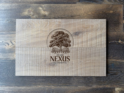 Engineered 14mm x3mm x190mm x1900mm  Light Brown Smoked band Saw Mark UV Lacquered