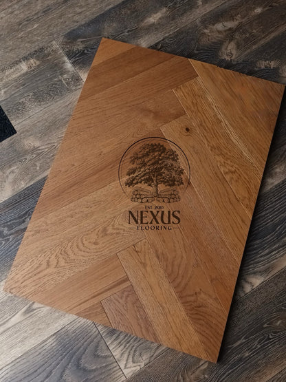 Engineered Herringbone 10mm x 3mmx 90mm x450mm  Whiskey Oak