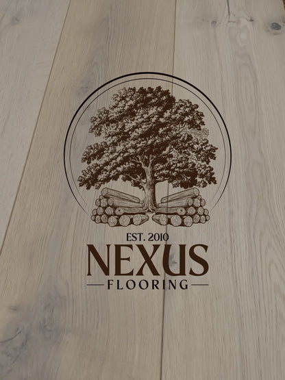 15mm x 4mm x190mm White Lacquered Engineered Oak Wood Flooring