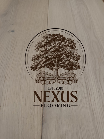 15mm x 4mm x190mm White Lacquered Engineered Oak Wood Flooring