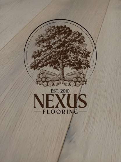 15mm x 4mm x190mm White Lacquered Engineered Oak Wood Flooring